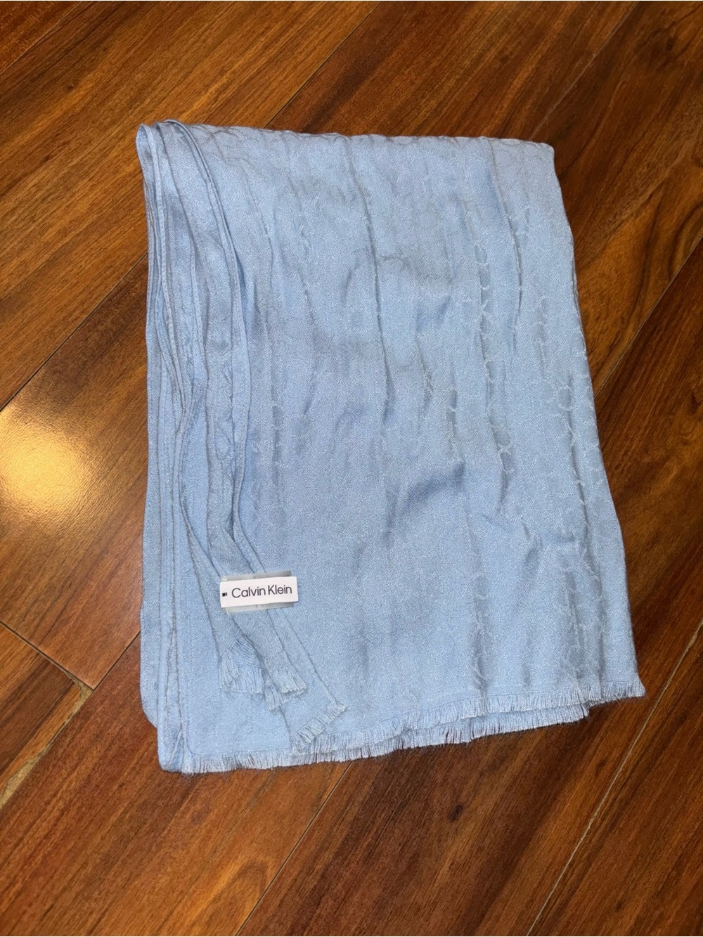 Calvin Klein Pale Blue Lightweight Scarf